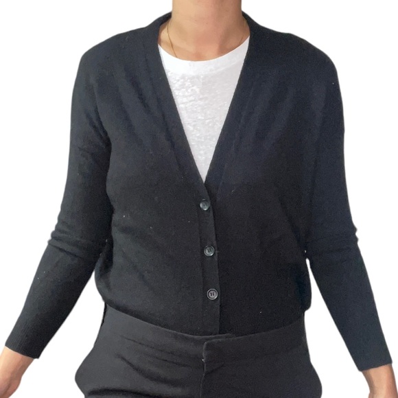 Max Studio Black Wool Blend Cardigan - Picture 4 of 5